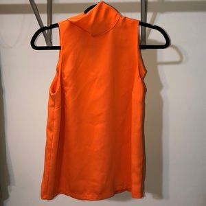 Sleeveless orange Topshop